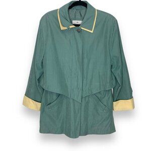 VINTAGE  Moss Green Light Fisherman Core Coat Jacket Size M